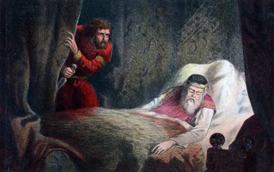 Uma cena de Macbeth, século XVII