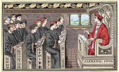 Uma escola, século XVI, 1849.