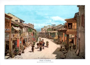 Uma rua em Hong Kong, 1900