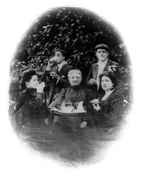 Uma festa do chá, São Francisco, Califórnia, EUA, início do século XX