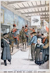 Uma visita ao Museu do Exército pelos veteranos de guerra, 1903