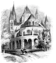Abadia dos homens, Caen, Normandia, França