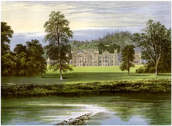 Abbotsford, Roxburghshire, Escócia, casa da família Scott, c1880