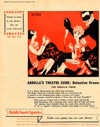 Guia de teatro de Abdulla: drama policial - O Monstro Abdulla, 1939