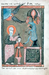 Abraão se preparando para sacrificar Isaque, 1587