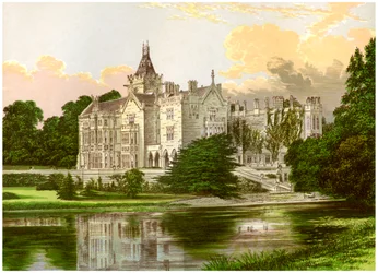 Adare Manor, Condado de Limerick, Irlanda, casa do conde de Dunraven, c1880