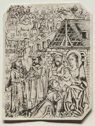 Adoração dos Magos, 1400s.