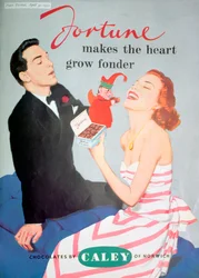 Anúncio para Caley chocolates, 1951