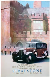 Anúncio para revendedores de carros de Stratstone, 1935