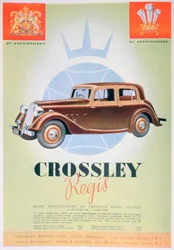 Anúncio para o carro de Crossley Regis, 1935