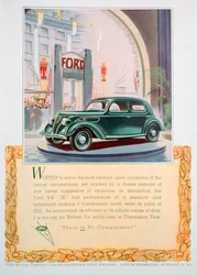 Anúncio para o automóvel Ford V8 22, 1937