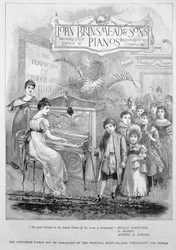 Anúncio para pianos de Brinsmead, 1899