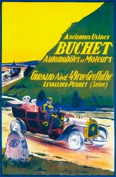 Anúncio para carros Buchet, c1910s