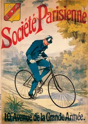 Anúncio para bicicletas Societé Parisienne, c1895