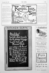 Página publicitária da revista King, 14 de dezembro de 1901
