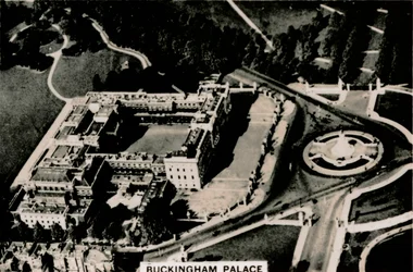 Vista aérea do Palácio de Buckingham, 1939
