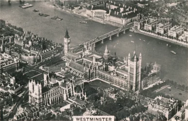 Vista aérea de Westminster, 1939