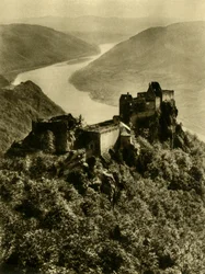 Castelo de Aggstein, Wachau, Baixa Áustria, c1935.