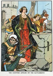 Agnes, condessa de Dunbar 1312-1369, conhecida como Agnes Negra, 1338, início do século XX
