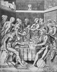 Agripa instruindo matematicamente seus alunos, 1553, 1936