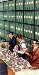 Precauções contra ataques aéreos, cartão de cigarro, britânico, 1938