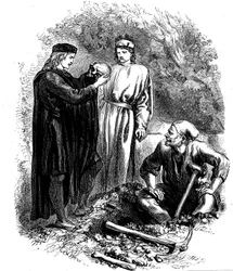 Infelizmente, pobre Yorick! Eu o conheci, Horatio, c1850