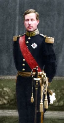 Albert I 1875-1934, rei dos belgas de 1909, em uniforme militar
