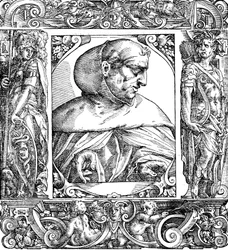 Albertus Magnus c1200-1280 Frade dominicano de origem alemã, século XVI