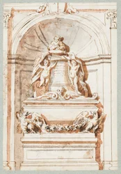 Página do álbum, um monumento à tumba
