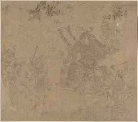 Álbum de temas taoístas e budistas: Search the Mountain: Leaf 41, 1200s.