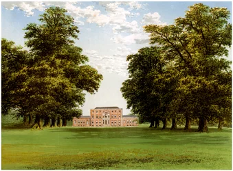 Aldby Park, Yorkshire, casa da família Darley, c1880