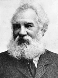 Alexander Graham Bell 1847-1922, inventor americano nascido na Escócia, 1907