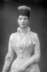 Alexandra 1844-1925, rainha consorte do rei Eduardo VII da Grã-Bretanha, c1890
