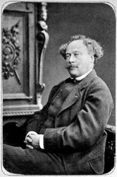 Alexandre Dumas, o Jovem, escritor francês, c1865-1895