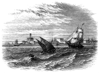 Alexandria do mar, Egito, c1890