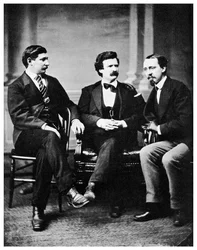 Alfred Townsend, Mark Twain e David Gray, 1871 1955