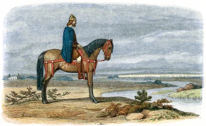 Alfred, o Grande 849-899, rei anglo-saxão de Wessex de 871, 885 1864