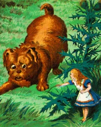 Alice conhece um filhote muito grande, c1900