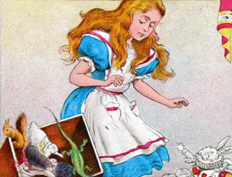 Alice estava ficando maior novamente, c1900.