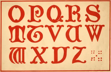 Alfabeto, letras OZ, maiúsculas