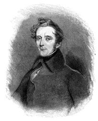 Alphonse de Lamartine 1790-1869, escritor, poeta e político francês, 1900