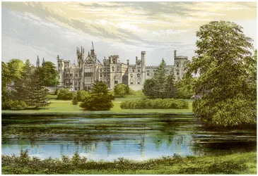 Alton Towers, Staffordshire, casa do conde de Shrewsbury, c1880