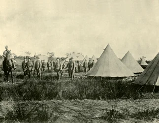Corpo de ambulância, Langwarrin, Victoria, 1901.