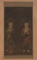 Amitabha e Kshitigarba, primeira metade do século XIV.