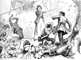 Entre os insurgentes havia uma jovem, 1902