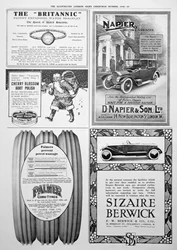 Uma página de publicidade no Illustrated London News, Natal de 1916