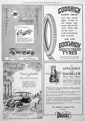 Uma página de publicidade no Illustrated London News, Natal, 1916