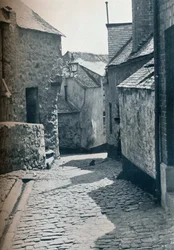 Uma parte antiga de St Ives, na Cornualha, programada como área de limpeza de favelas, 1935