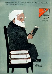 Andrew Carnegie 1835-1918, industrial e filantropo escocês-americano