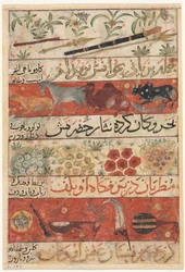 Animais, pedras preciosas, moedas e instrumentos musicais retomam ..., c. 1341